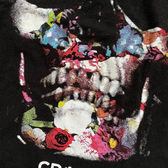 Crown The Empire S Floral Skull Graphic Band Tee T-Shirt Short Sleeve Metalcore - Picture 5 of 10